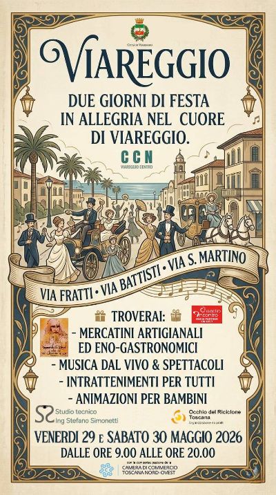 Due giorni di festa nel cuore di Viareggio